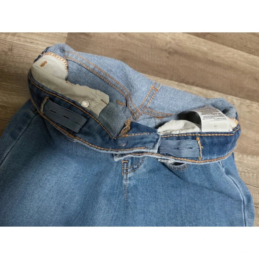 Old Navy Kids OG Straight High Rise Built-In Warm Jeans Medium Wash Size 12